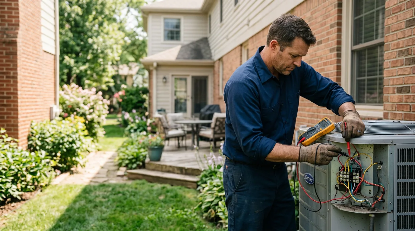 HVAC technician working near Bayville, NY